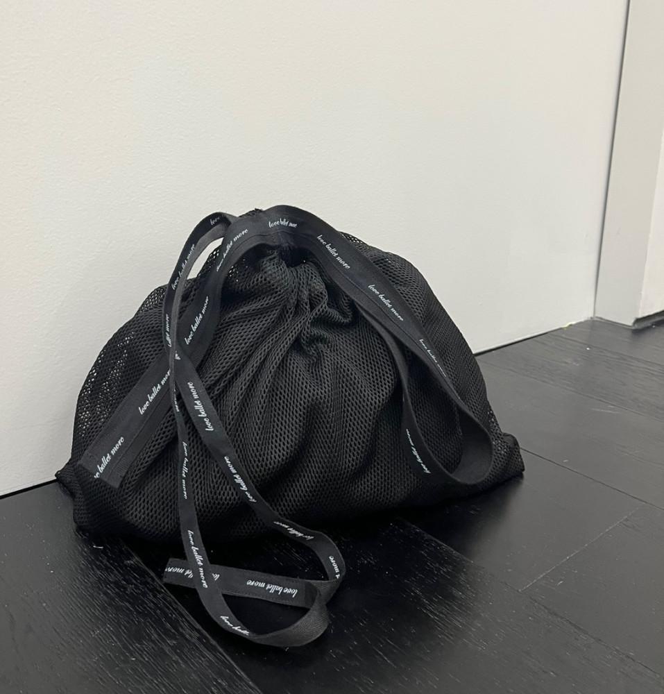 미뇽발레 메시 리본백(발레가방)