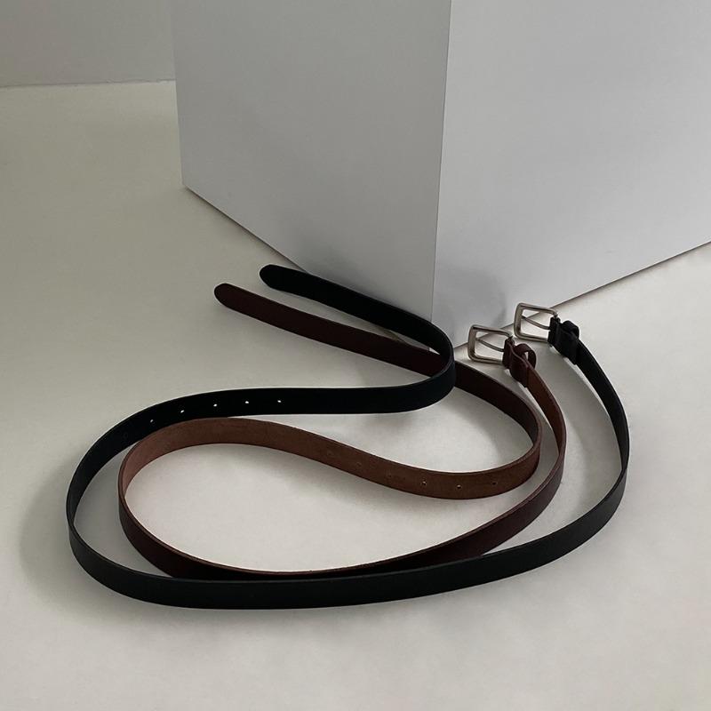 SILM LEATHER LONG BELT (2COLOR)