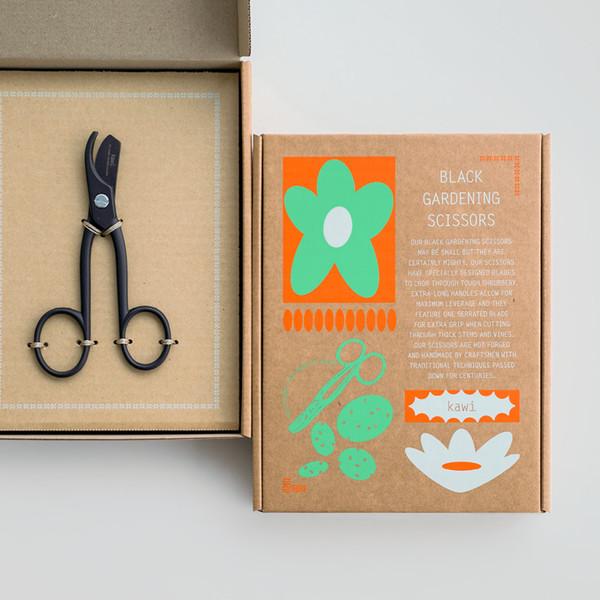 Black gardening scissors by kawi