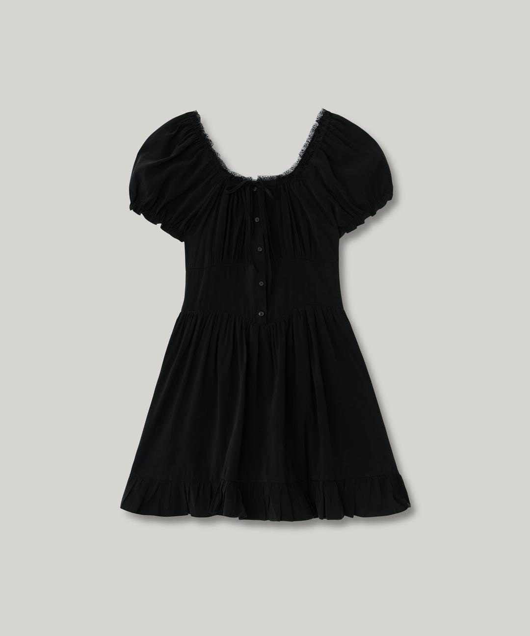 멜로즈 미니 드레스 (black)