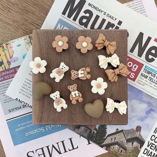 리본곰돌이지비츠/귀여운지비츠/커플지비츠/겨울지비츠/크록스지비츠/실내화지비츠