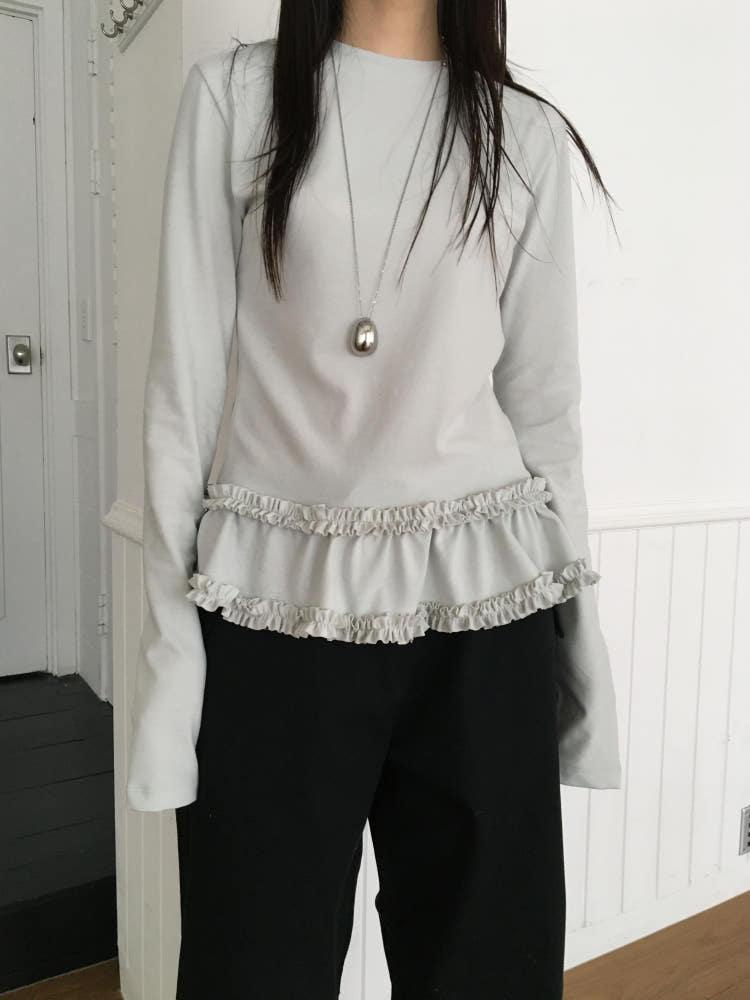 FRILL T-SHIRT 프릴 티셔츠 