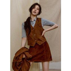 [GUESS] 여성 스웨이드 베스트 [YP3W6867]