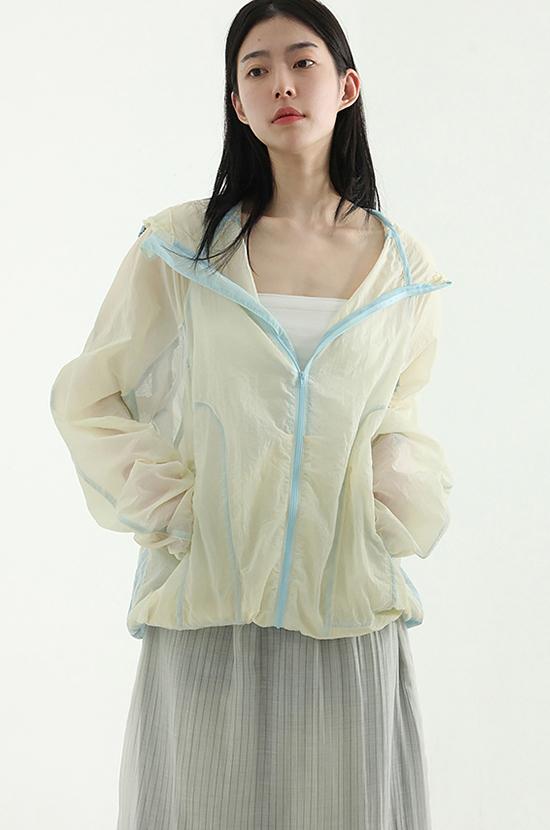 로컬맨션 clear paper hood wind jacket (unisex)
