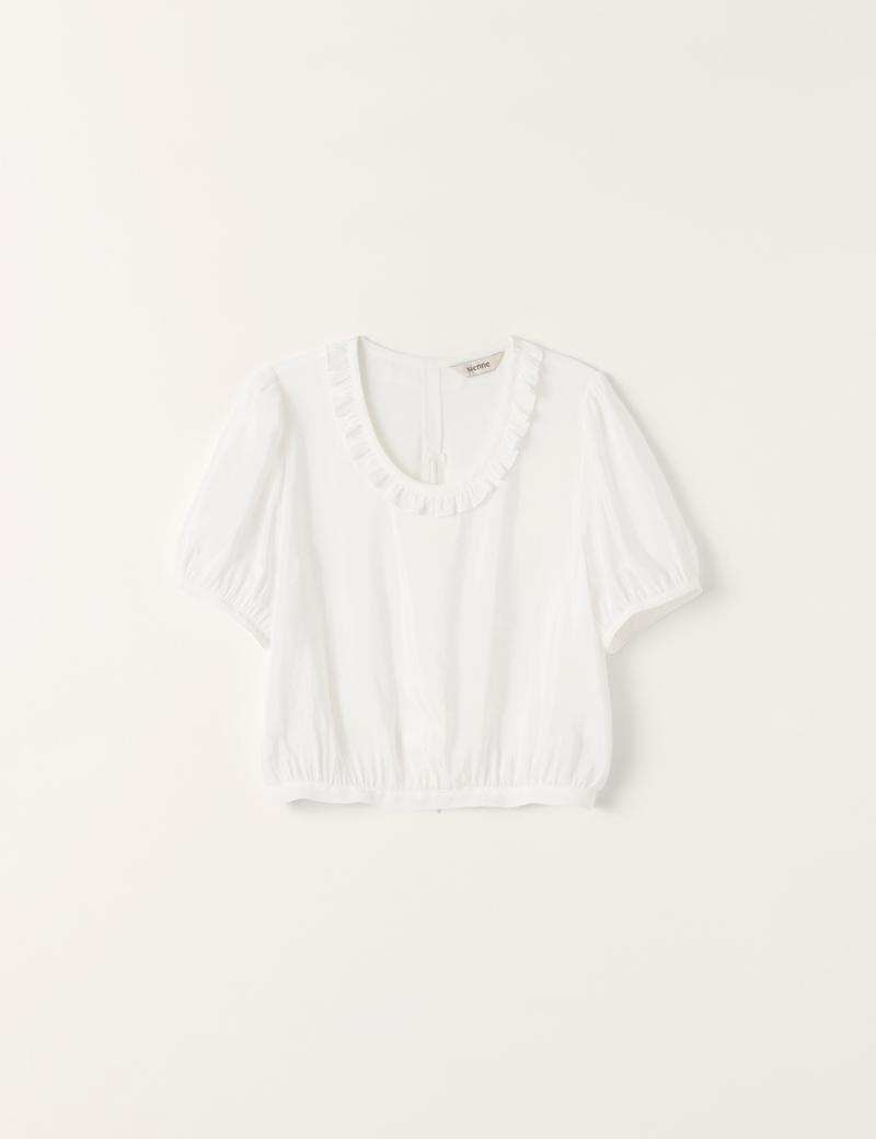 Smokie Frill Top (White)