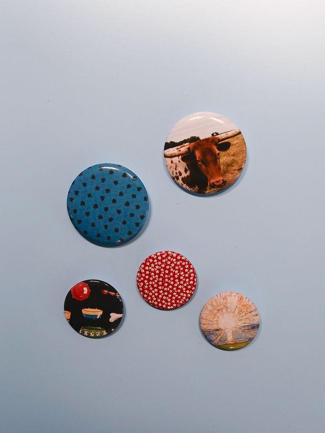 [FUNKYFUN] Retro Pin Badge Brooch Set (5pcs)