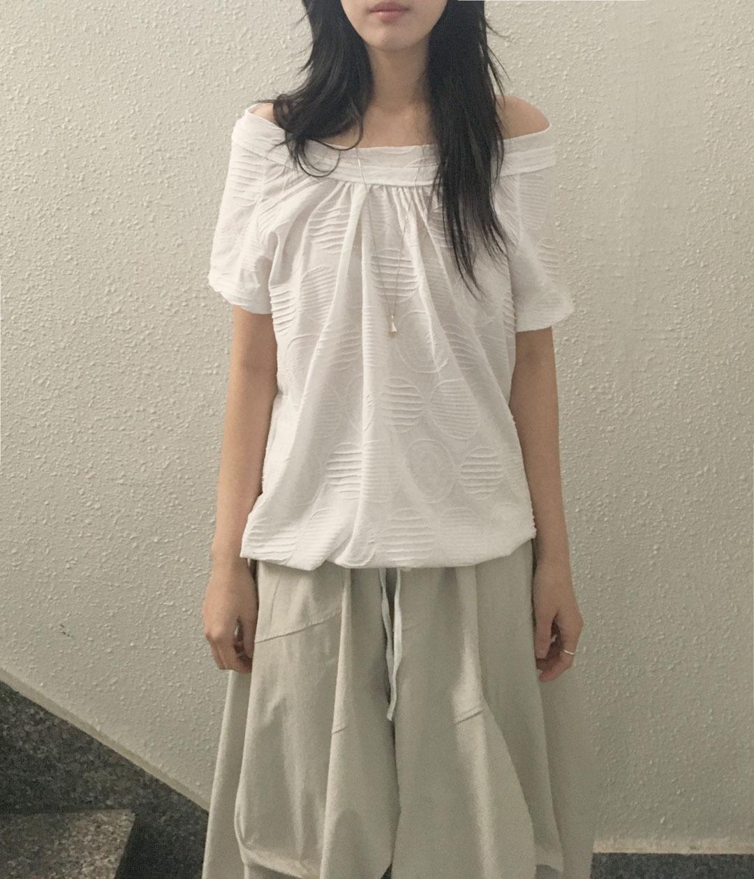 피에브레 [주문폭주/ 연휴 이후 발송] 도트 와이드 넥 MTM (2c)