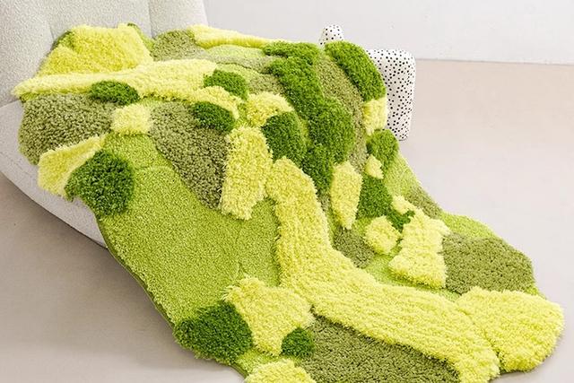 [쿠폰] 씨위드 포레스트 가든 잔디 러그 침실 발매트 80x140cm