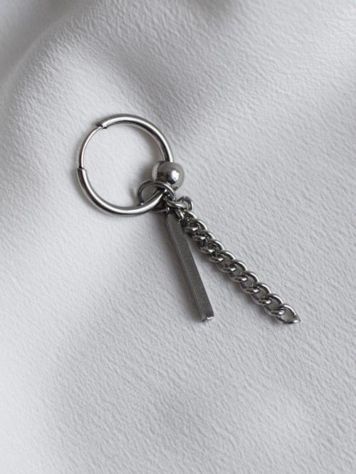 [써지컬스틸] 링 체인과 미니바 드롭피어싱