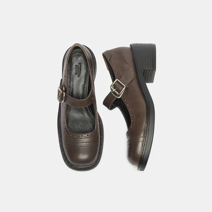 Mary jane loafer(brown)_DG1DA25501BRN