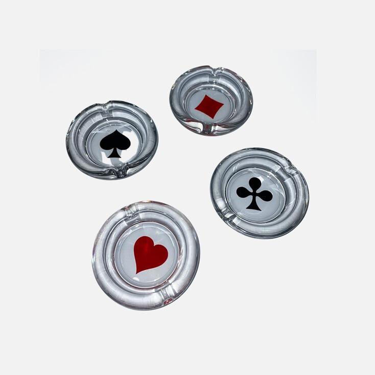 Mini glass ashtray