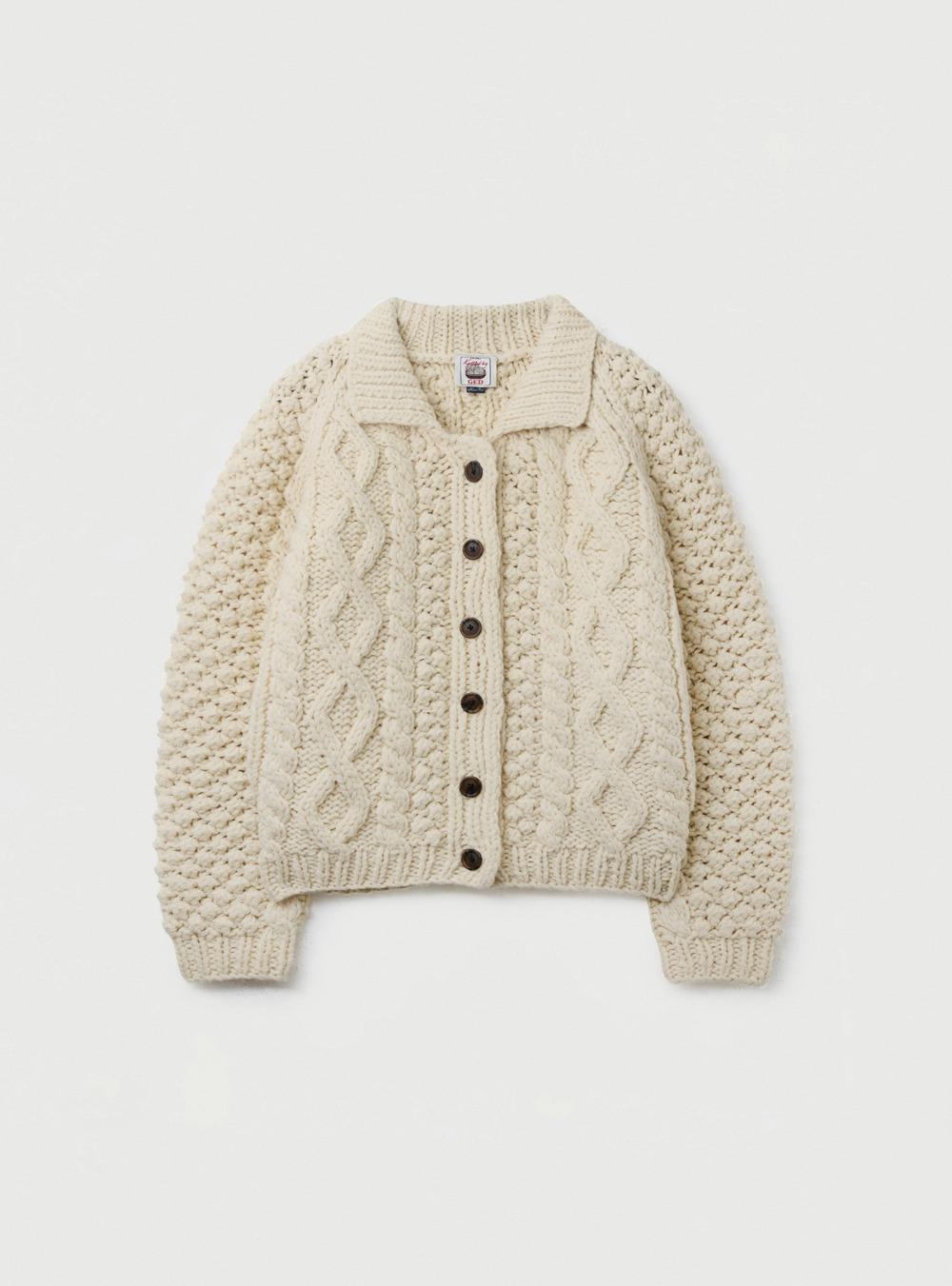 CHUNKY HANDMADE KNIT CARDIGAN