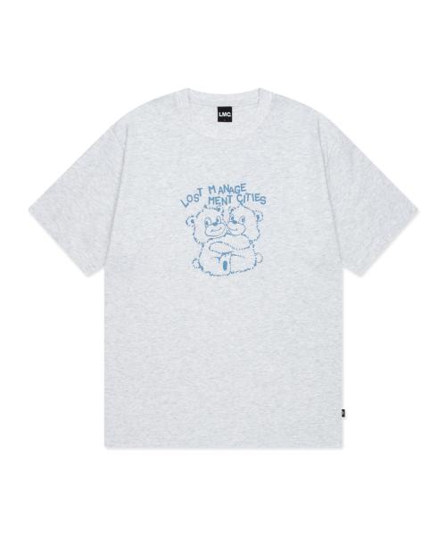 HUG BEAR TEE light heather gray