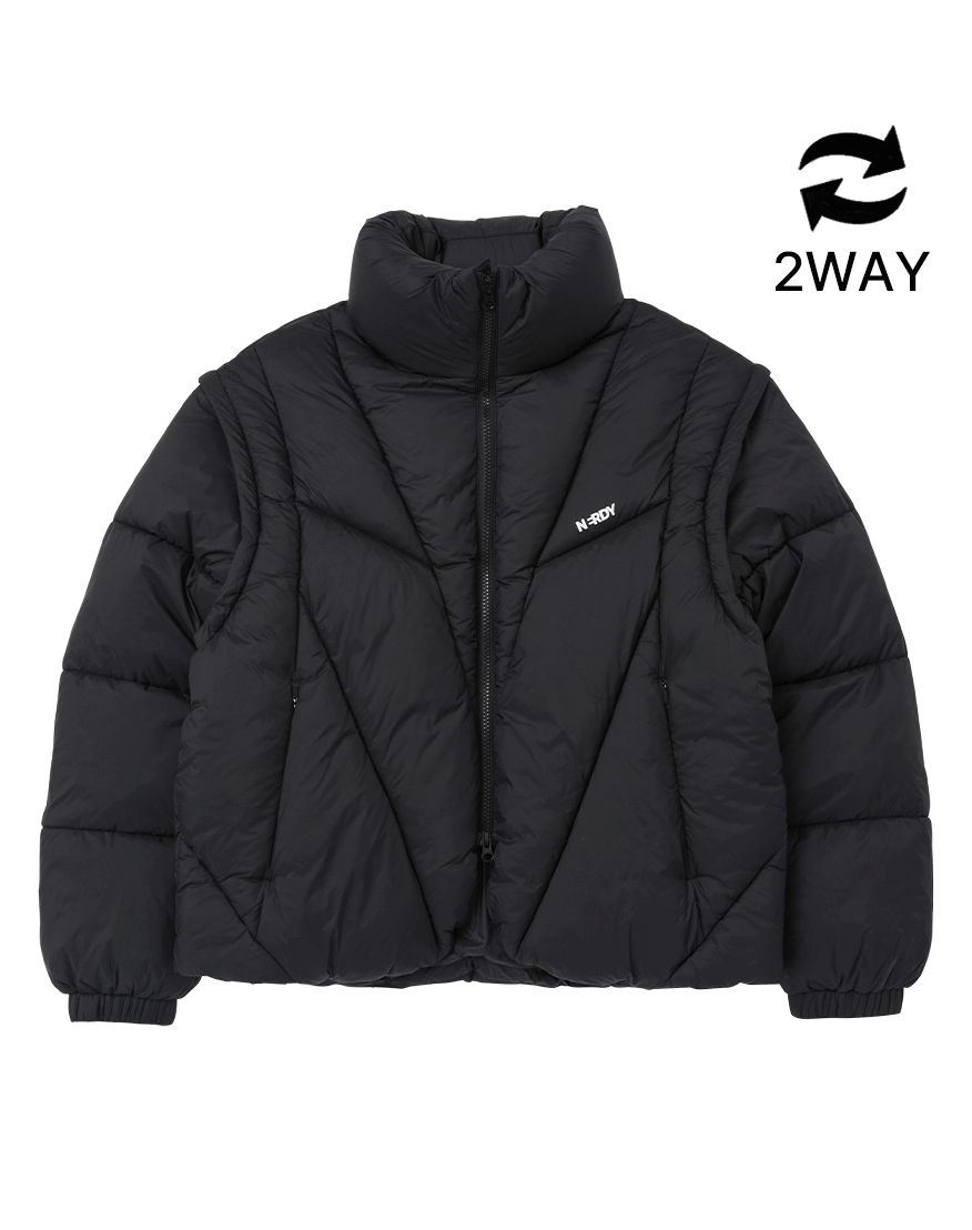 프라그먼트 디태처블 푸퍼 자켓 블랙