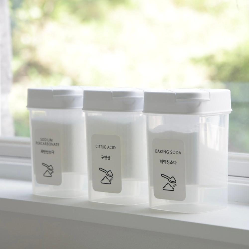 분말세제 보관용 미니 케이스 베이킹소다 용기