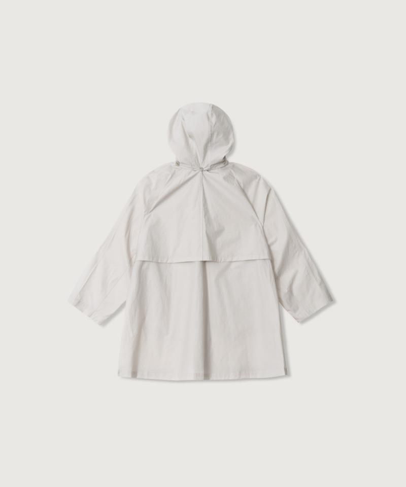 [MOOAU] HOODED TRENCH HALF COAT