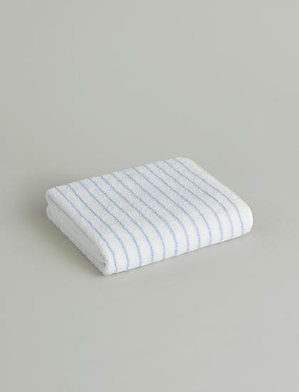 [에디션 | 230g 중량 리뉴얼] 페이스 타월 - 블루 포그 스트라이프 (1P)