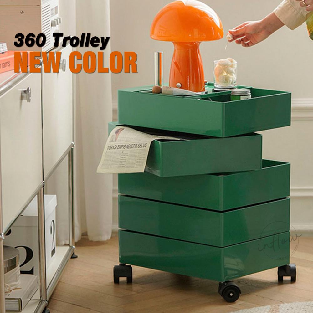 [뉴컬러 출시] 마지스트롤리 커스텀 보비트롤리 360도 회전 이동식 왜건카트 13종 (바퀴 2세트 선물)