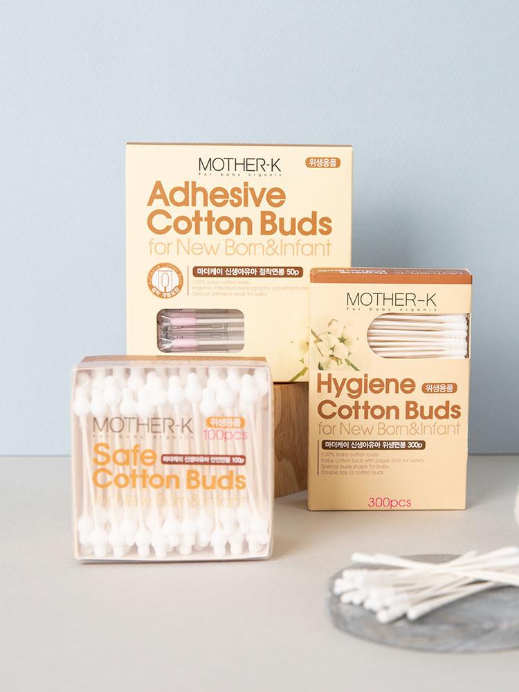 마더케이 신생아유아 안전/위생/점착/듀얼 비건 면봉 2종/3종 모음전