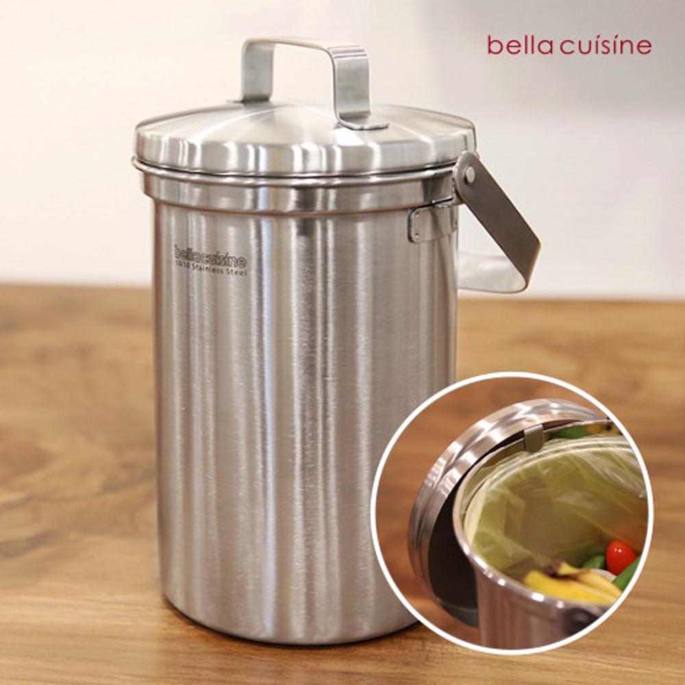 벨라쿠진 스테인리스 304 음식물쓰레기통 3L / 3000ml