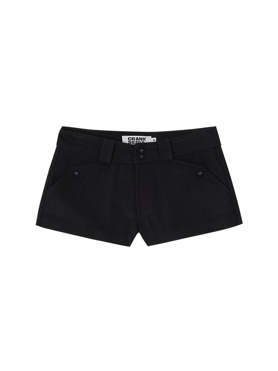 WOOL MICRO SHORTS_BLACK
