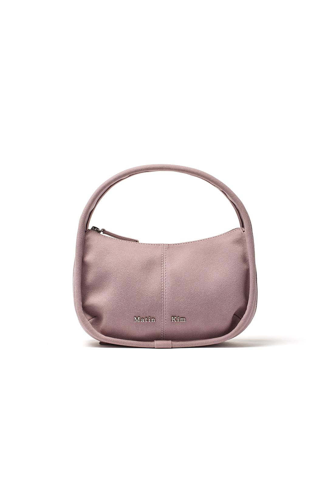 ZIP AROUND SUEDE MINI BAG IN LILAC