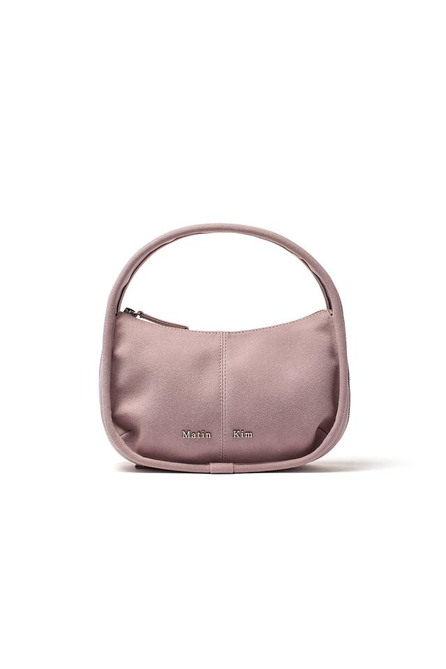 ZIP AROUND SUEDE MINI BAG IN LILAC