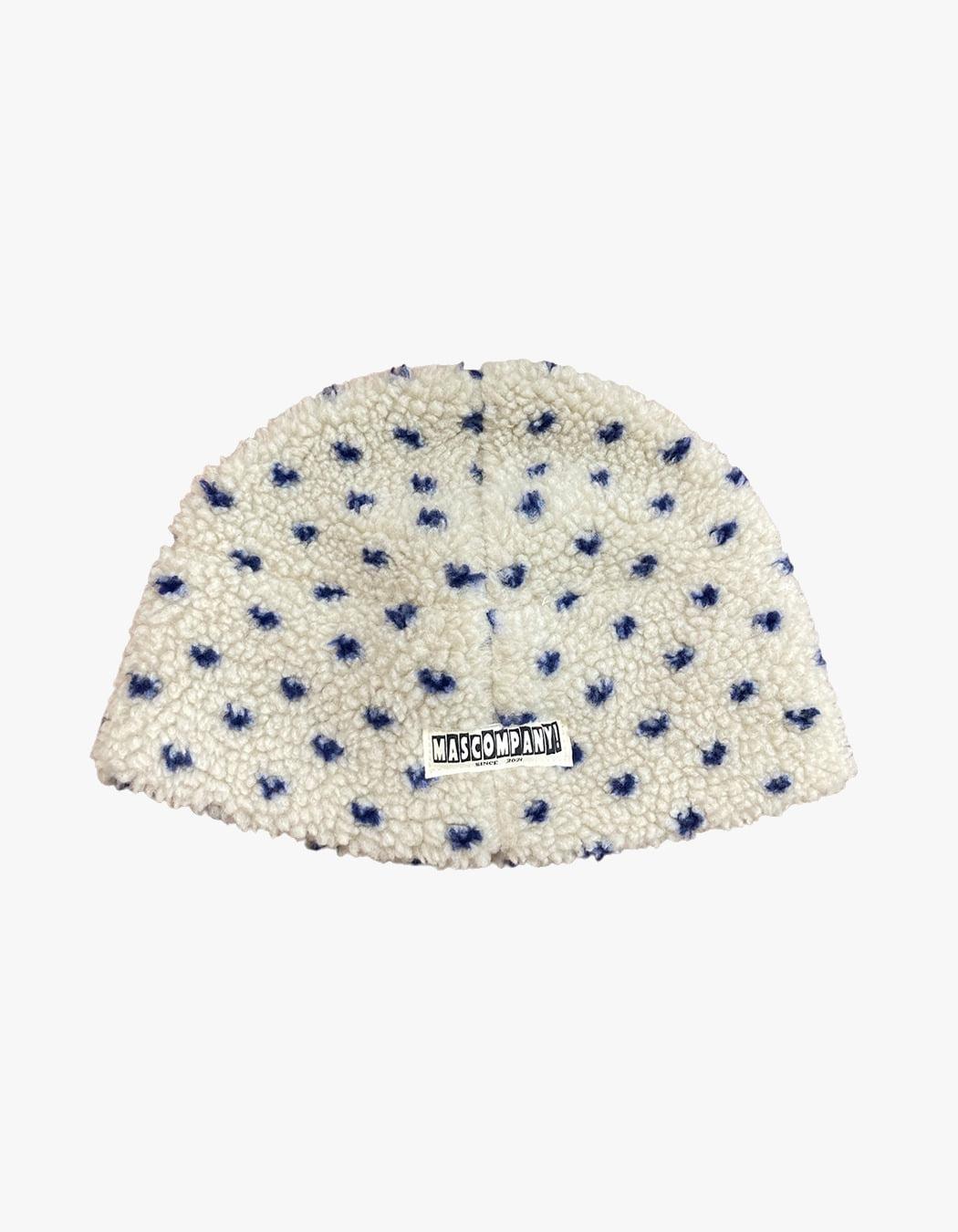 Dot Dumble Fleece Beanie - Ivory