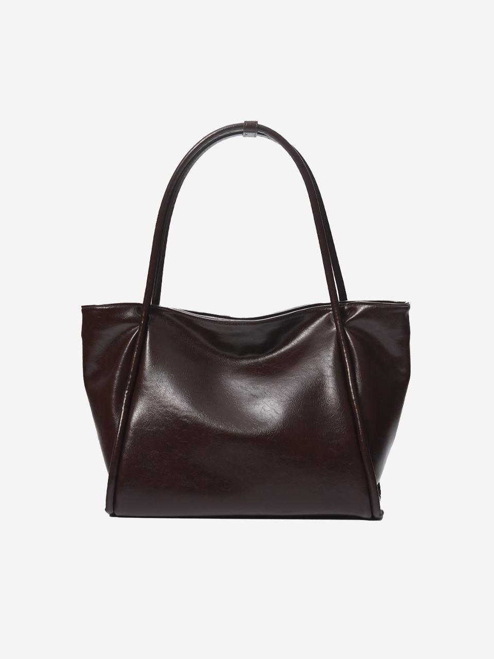 [2차 재입고] medium dapper bag (crinkle brown)
