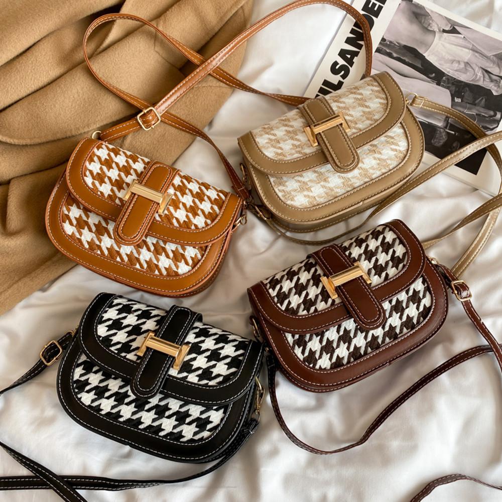 JYS 여성 호보백 반달백 빈티지 숄더백 가을 겨울 크로스백 미니 새들백 여자 핸드백 하드 핸드폰 가방