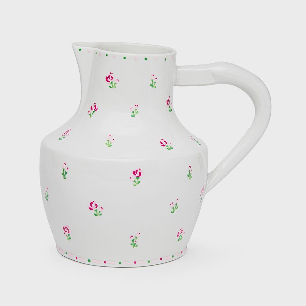 PORCELAIN PITCHERS - TOUT EN ROSES (장미 패턴)