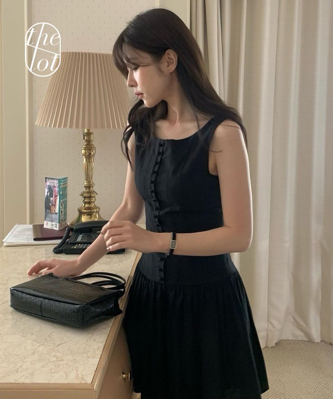더롯 (일부당일) [vergamot] 베르가못 로꼬 미니 원피스 레이어드 발레코어 셔링 로우 웨이스트 플레어 치마 스커트 (2color)