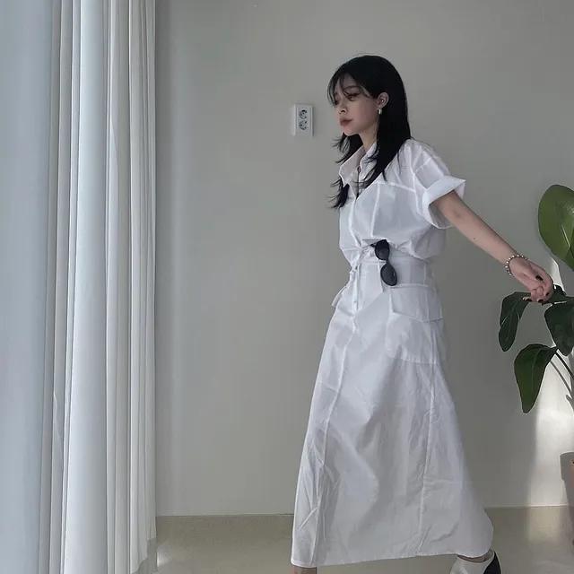 [MD추천] 셔츠 포켓 셋업 투피스 (3COLOR)