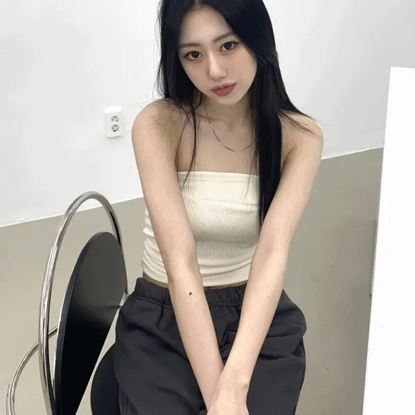 니트 튜브 탑 knit tube top [3color]