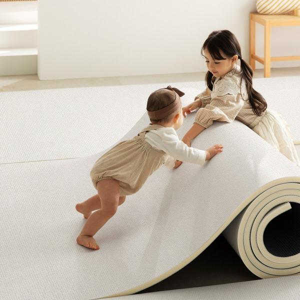 🍂가을세일🍂러그아이보리 뽀송 층간소음 롤매트 (1.7cm)