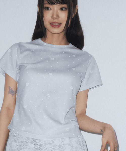 Dot - Gray 세미크롭