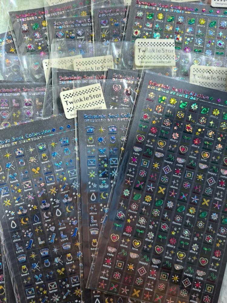 [고전문구] 마법의다락방 고전 트윙클 사각 스티커