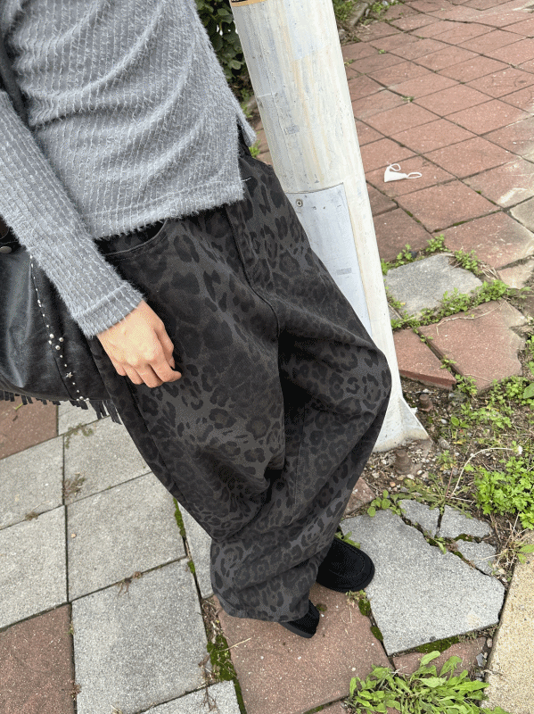 코코 레오파드 벌룬 팬츠