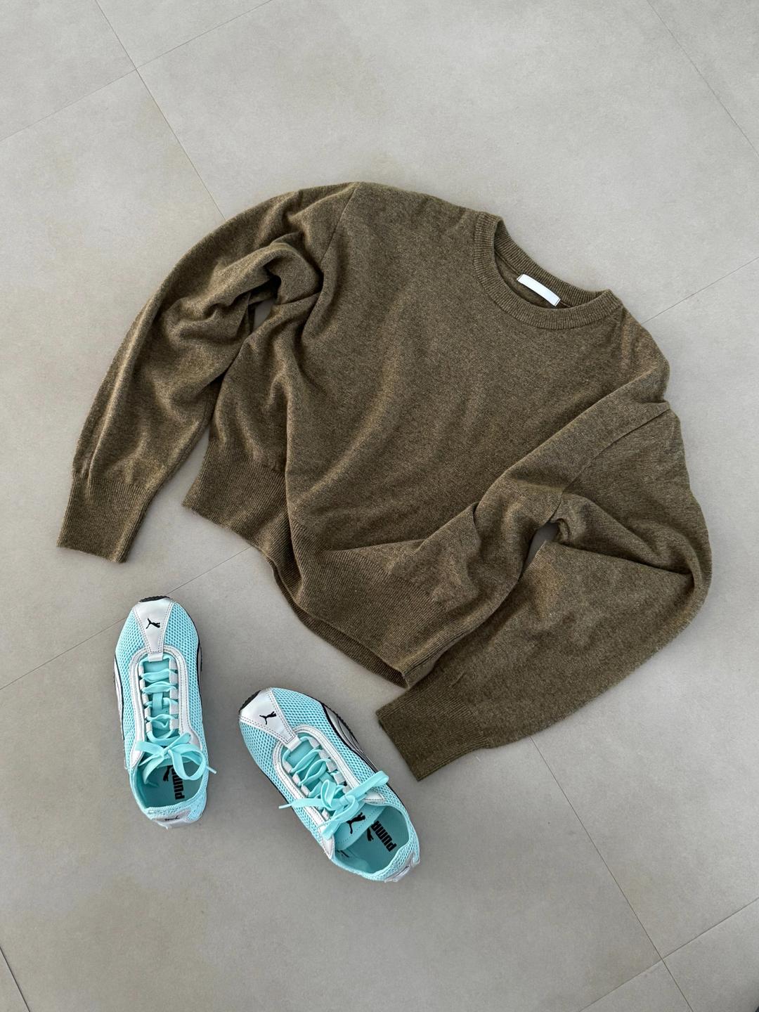 슈퍼파인울 베이직 라운드넥 니트 3colors