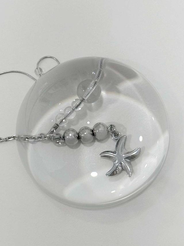 starfish ball necklace