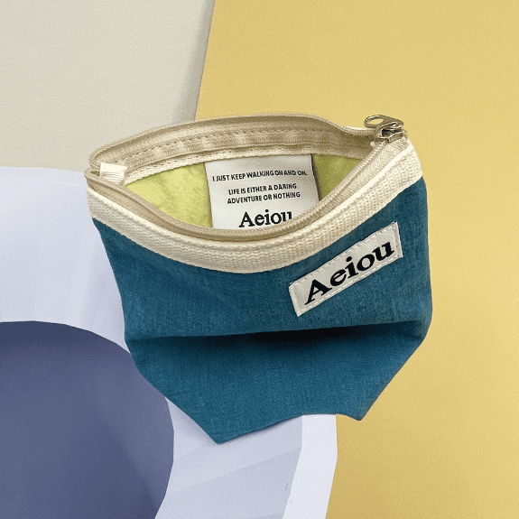 Aeiou Basic Pouch (M size)Marine Garden