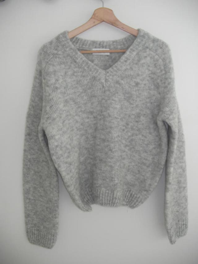 Snug v-neck knit (2color)