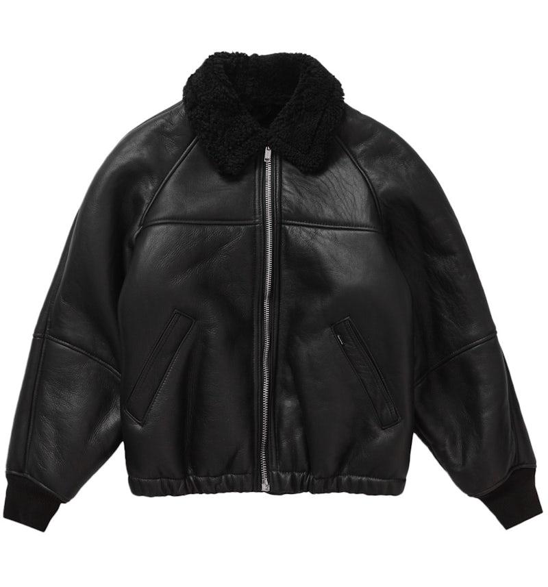 Supreme Schott Shearling Bomber Jacket Black