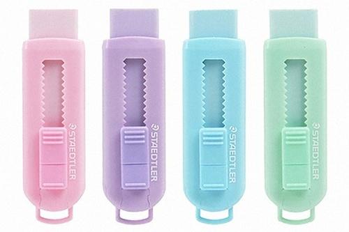 스테들러 슬라이딩 지우개 파스텔색상(색상랜덤)