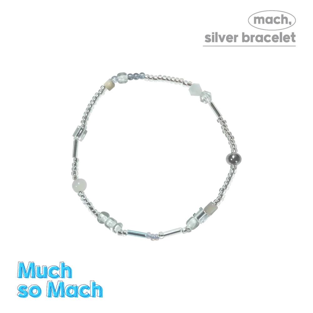 mach, silver bracelet / 비즈팔찌