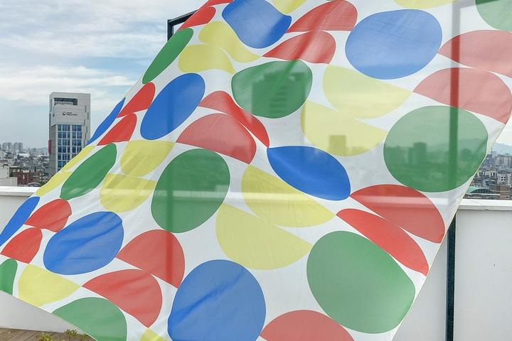 서클 쉬폰 커튼