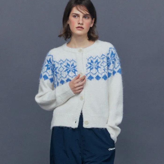 [2차 REORDER] MOHAIR NORDIC CARDIGAN [IVORY]