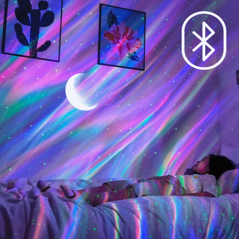 오로라 달 우주 바다 무드등 방꾸미기 집들이선물(59가지연출/스피커/밝기조절)+선물패키지