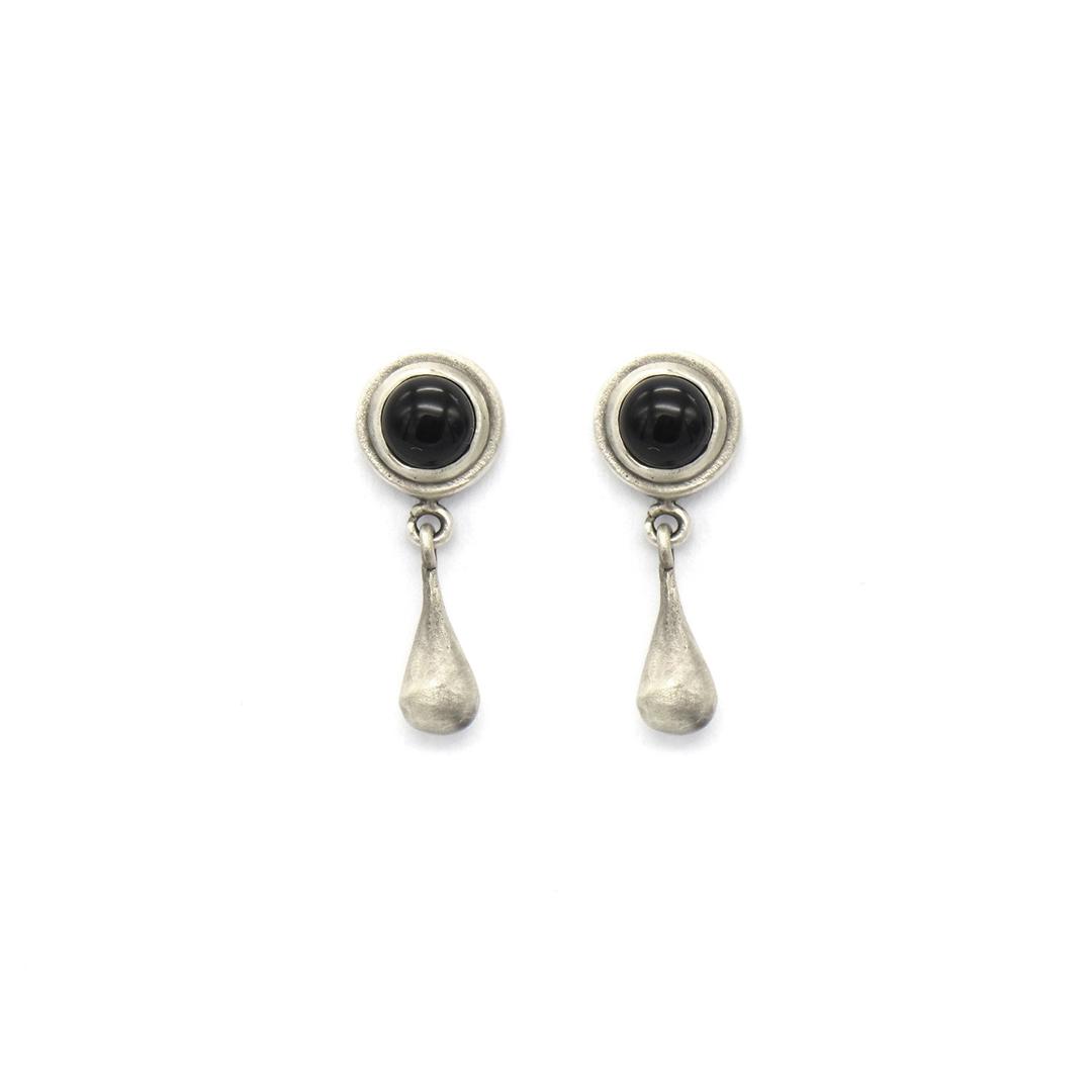 Tears earring (onyx)