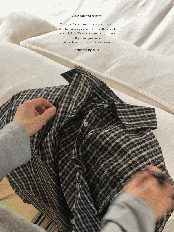 [가을/간절기] 라이브러리 체크셔츠